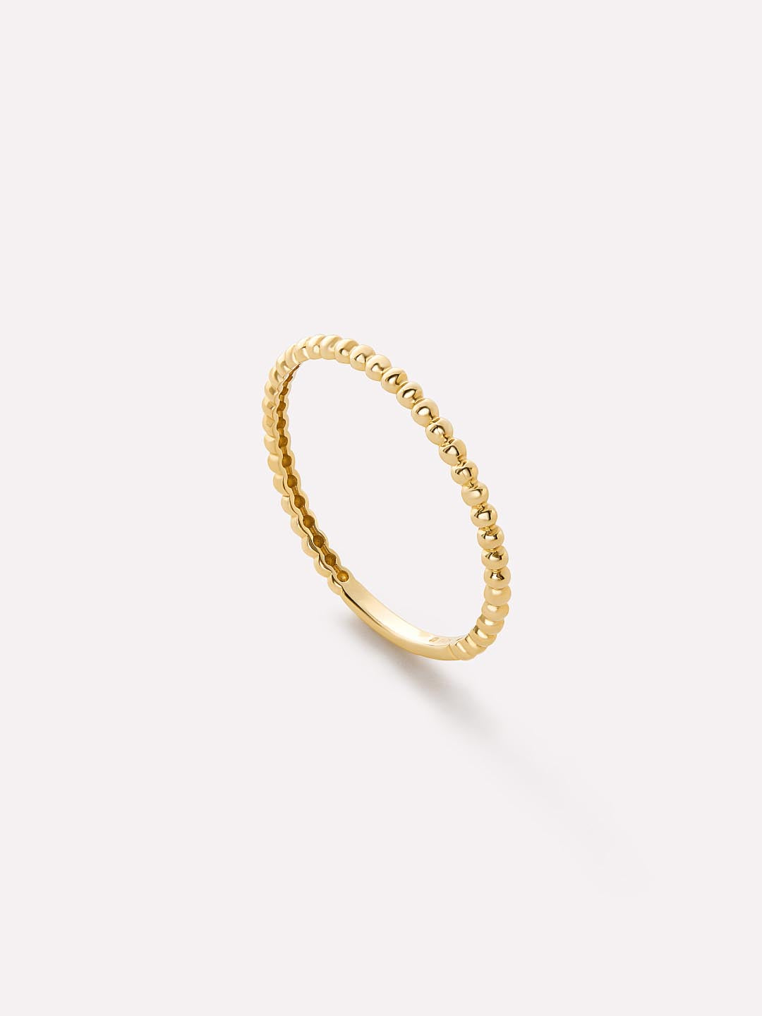 Gold Band Ring - Gold Bead Ring by MAVERA