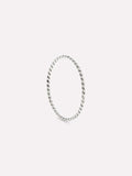 White Gold Ring - White Gold Twist Ring by MAVERA