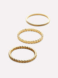 Gold Ring Set - Adrianna Set by MAVERA