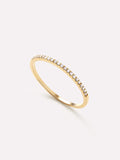 Gold Band Ring - Gold Diamond Eternity Ring by MAVERA