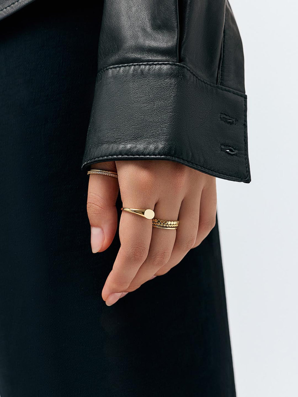 Gold Ring Set - Adrianna Set by MAVERA