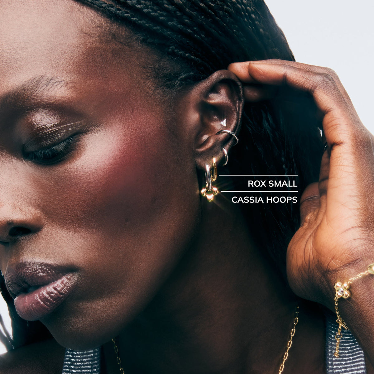 Flower Earrings - Cassia Hoops by MAVERA