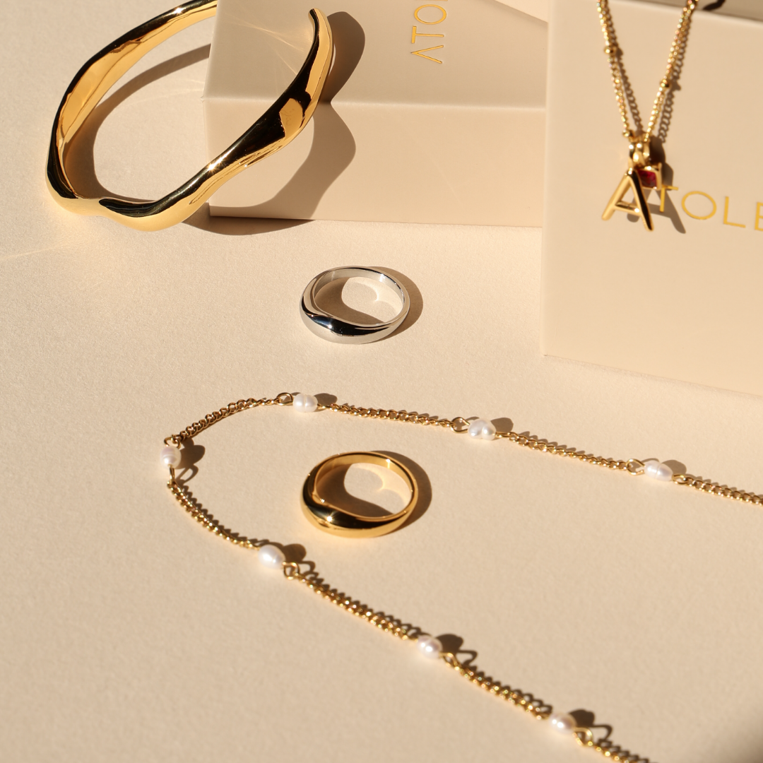 Gold and Silver Duo Rings