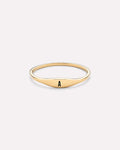 Signet Ring - Personalized Slim Signet Ring by MAVERA
