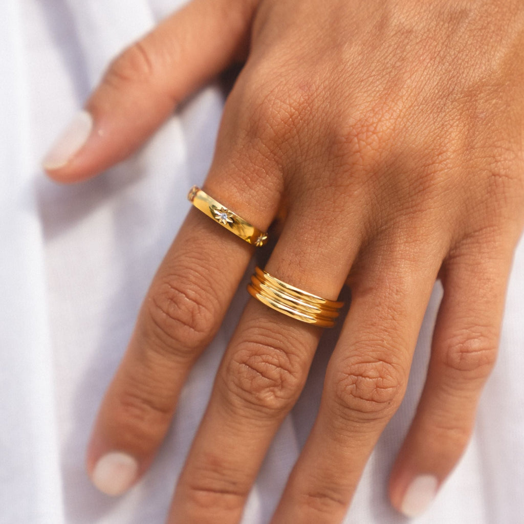 Gold Stars Ring