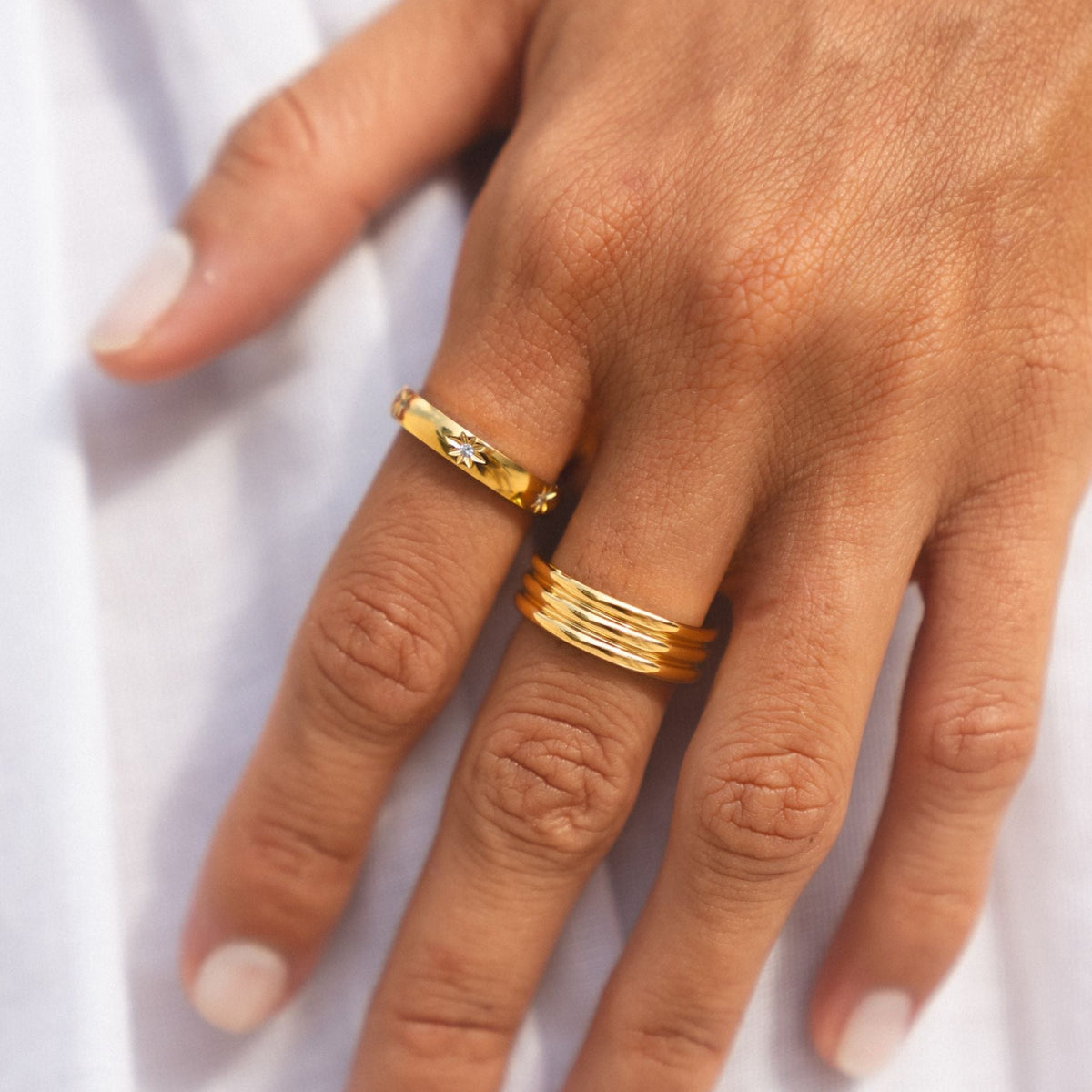 Gold Stars Ring