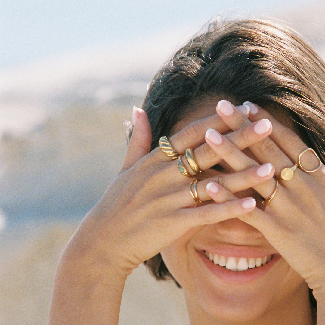 Gold Croissant Ring