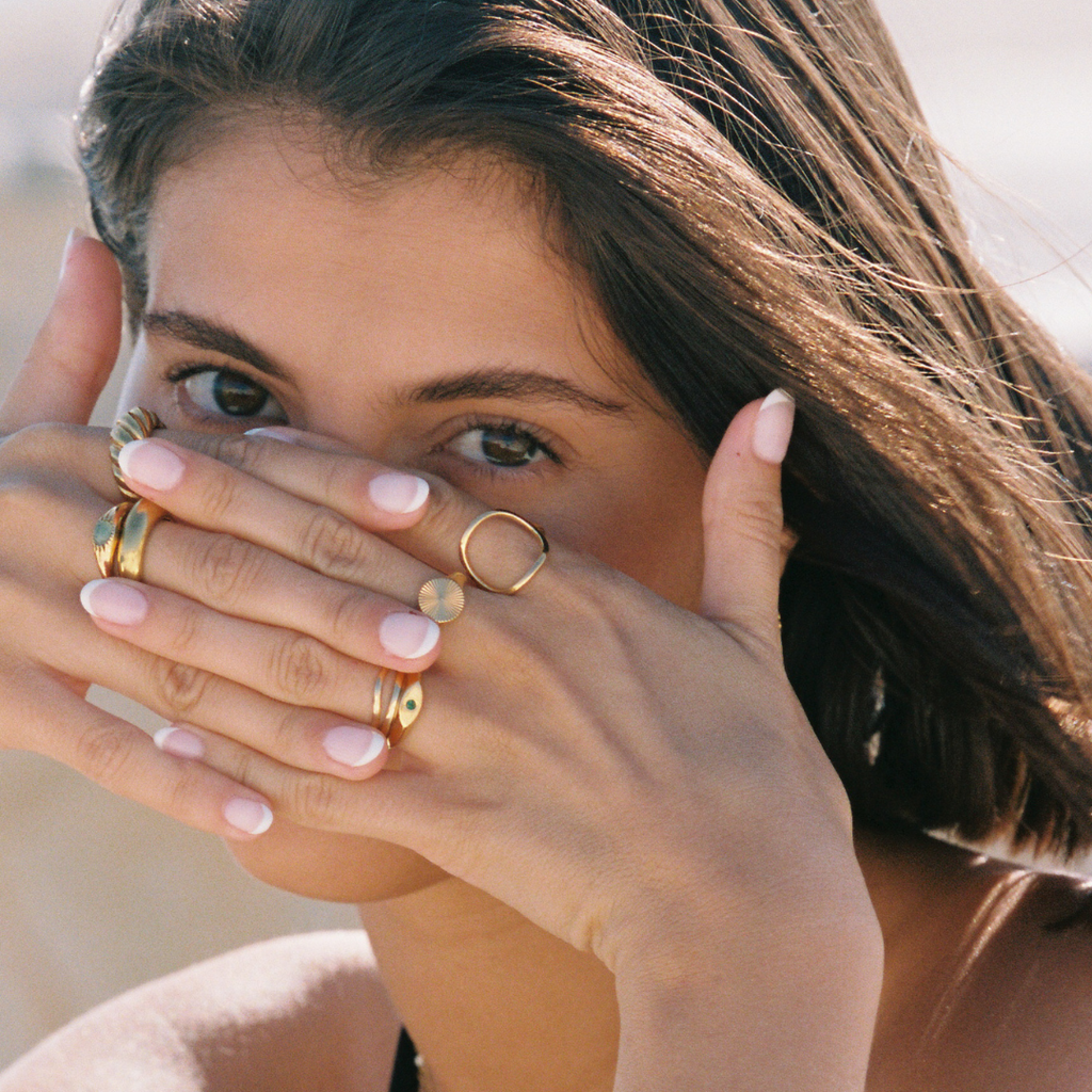 Gold Oval Ring