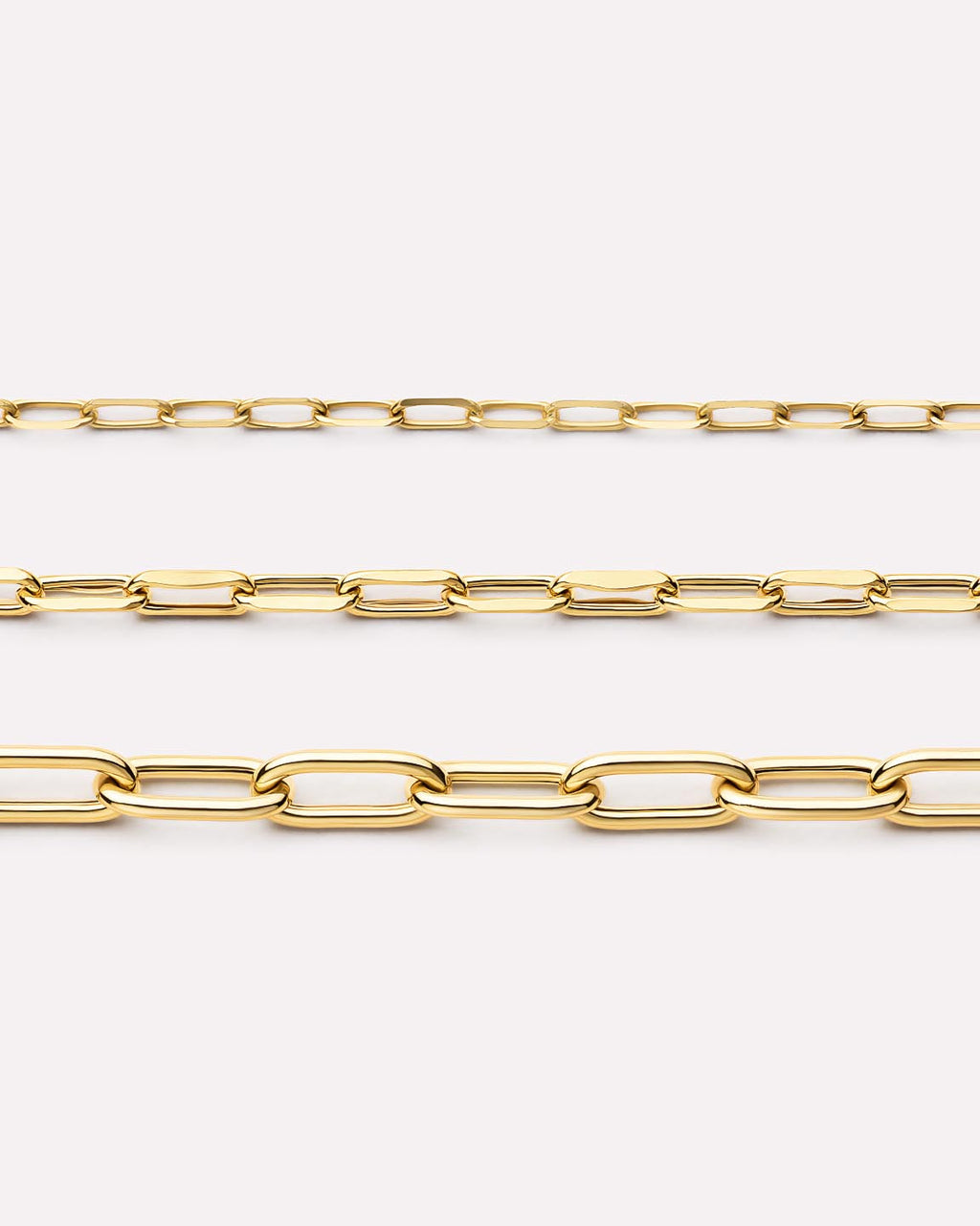 18K gold-plated - Large Paperclip Bracelet by MAVERA