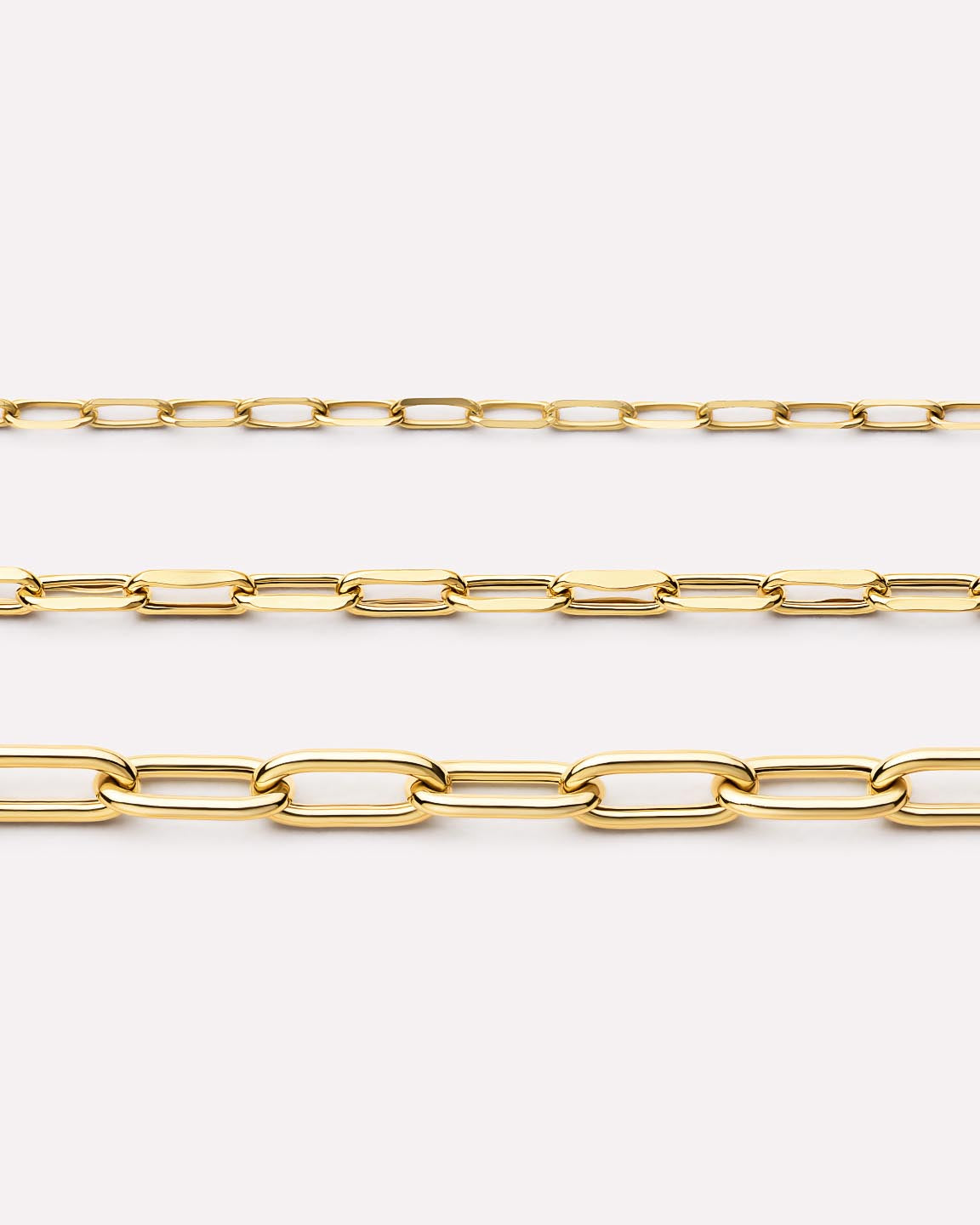 18K gold-plated - Large Paperclip Bracelet by MAVERA