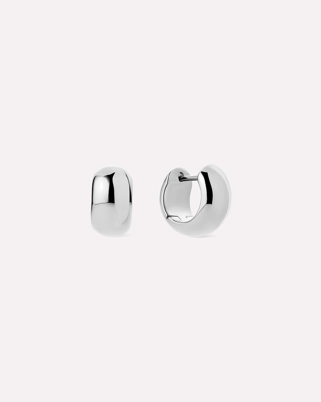 Silver Hoop Earrings - Giulia Bold Silver by MAVERA