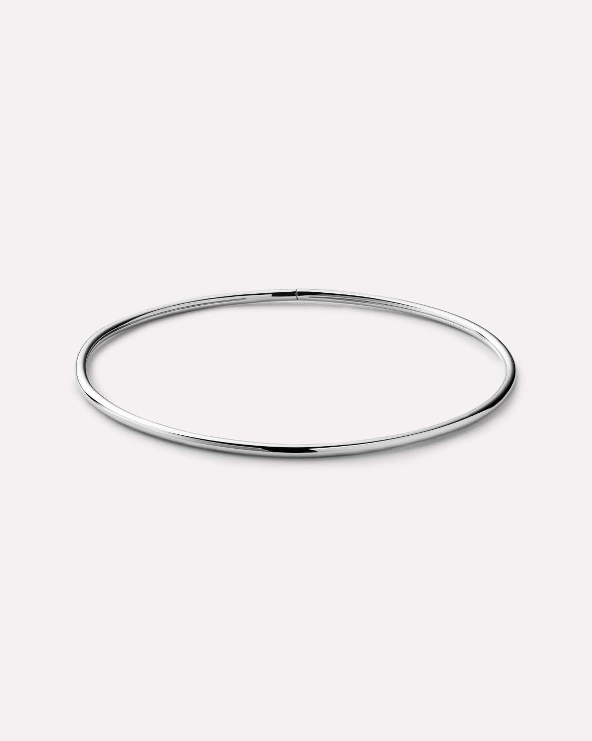 Silver Bangle - Carter Silver (2mm) by MAVERA
