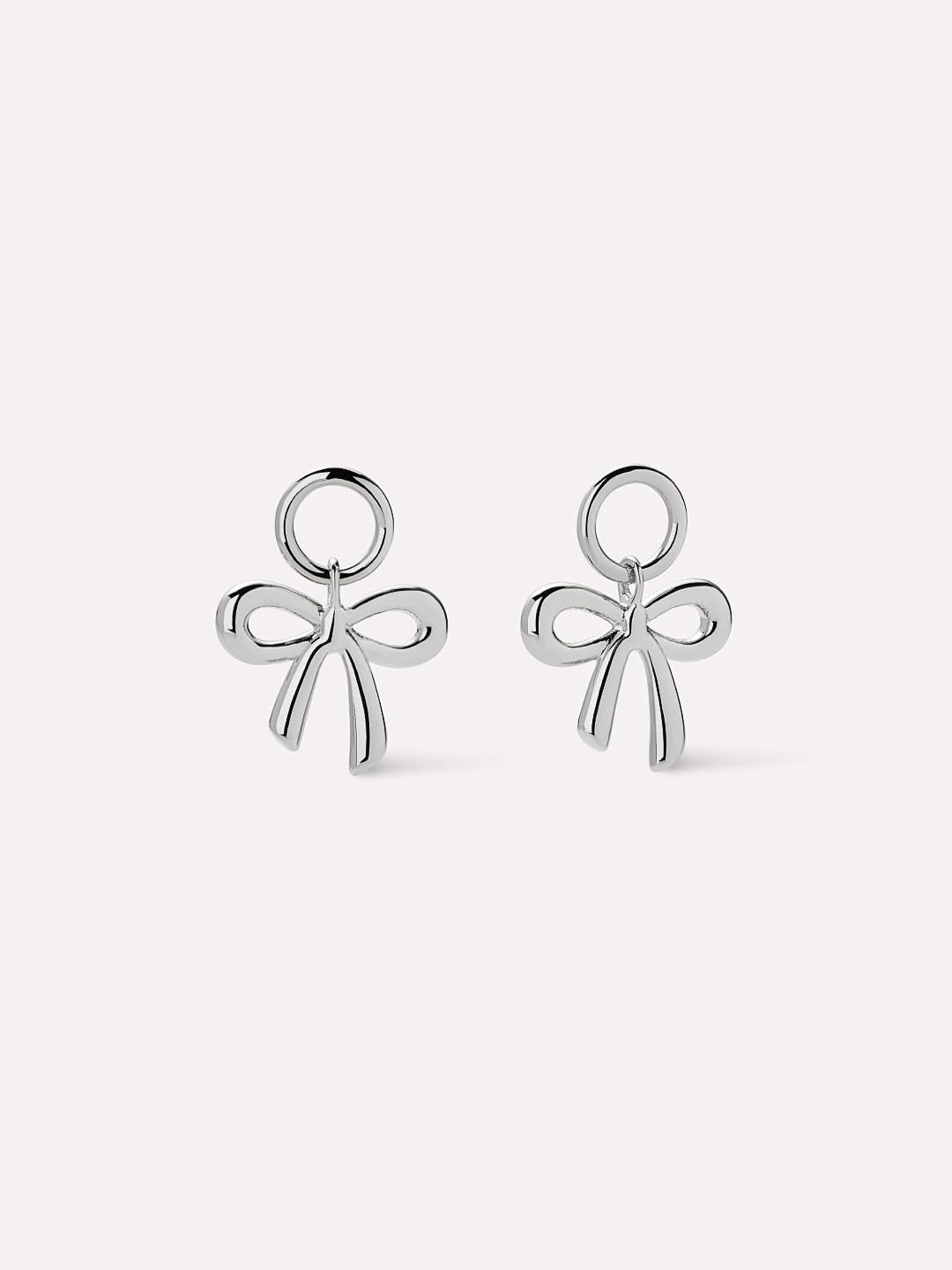 Earring Charms - Bow Charms Silver by MAVERA