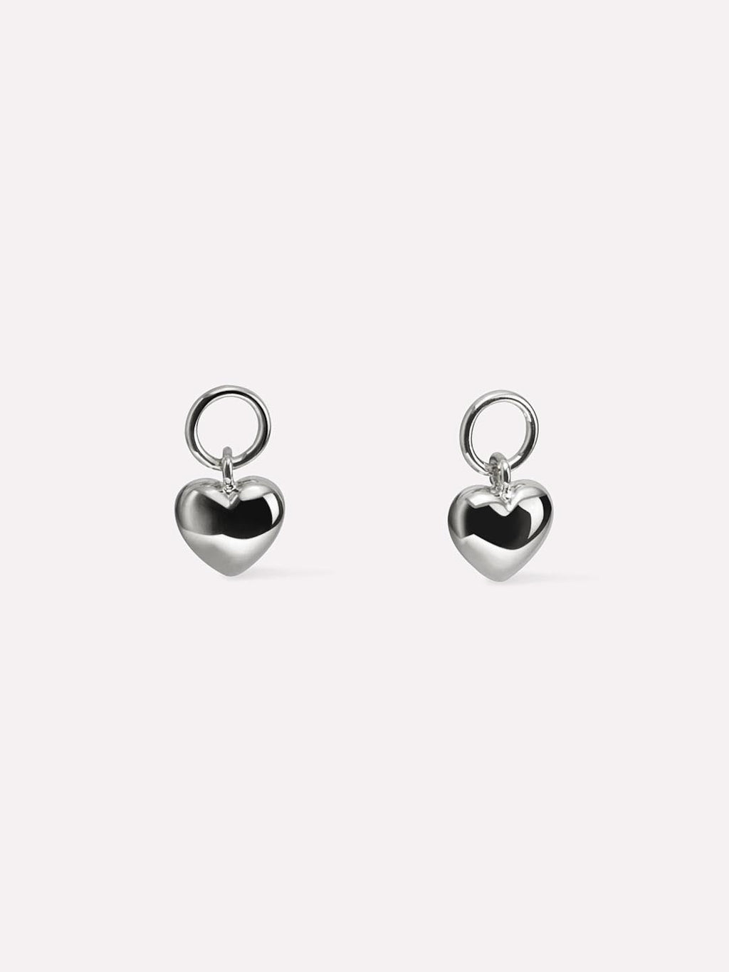 Earring Charms - Heart Charms Silver by MAVERA