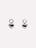 Earring Charms - Heart Charms Silver by MAVERA