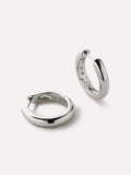 Silver Hoop Earrings - Giulia Medium Silver by MAVERA