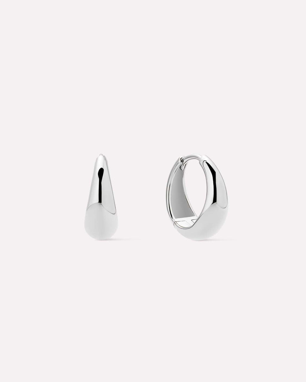 Silver Earrings - Nate Medium Silver by MAVERA