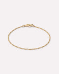 18K gold-plated - Figaro Chain Bracelet by MAVERA