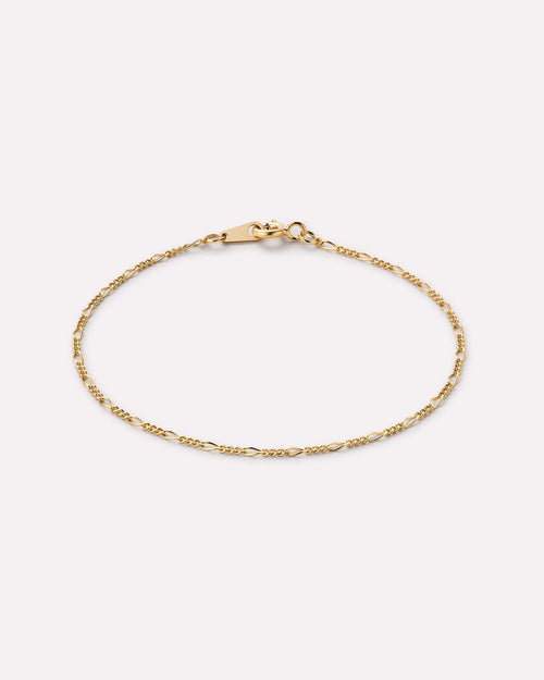 18K gold-plated - Figaro Chain Bracelet by MAVERA