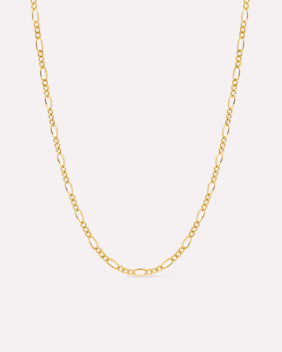 18K gold-plated - Figaro Chain Necklace by MAVERA