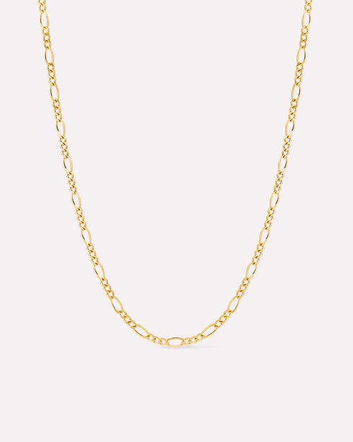 18K gold-plated - Figaro Chain Necklace by MAVERA