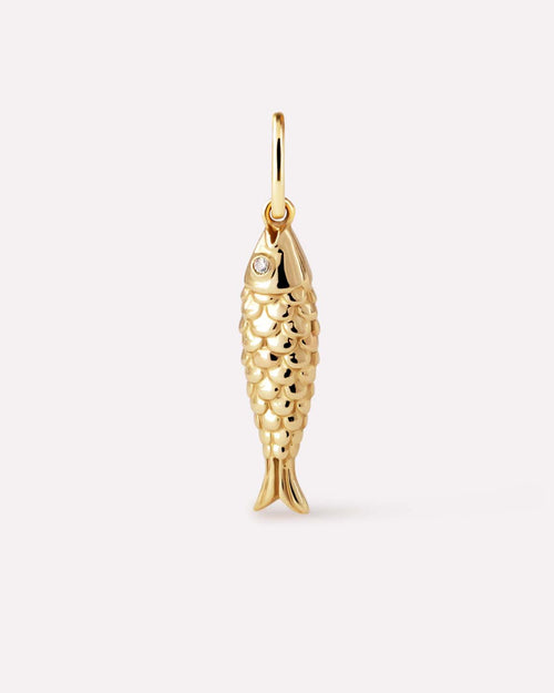 18K gold-plated - Gold Fish Charm by MAVERA