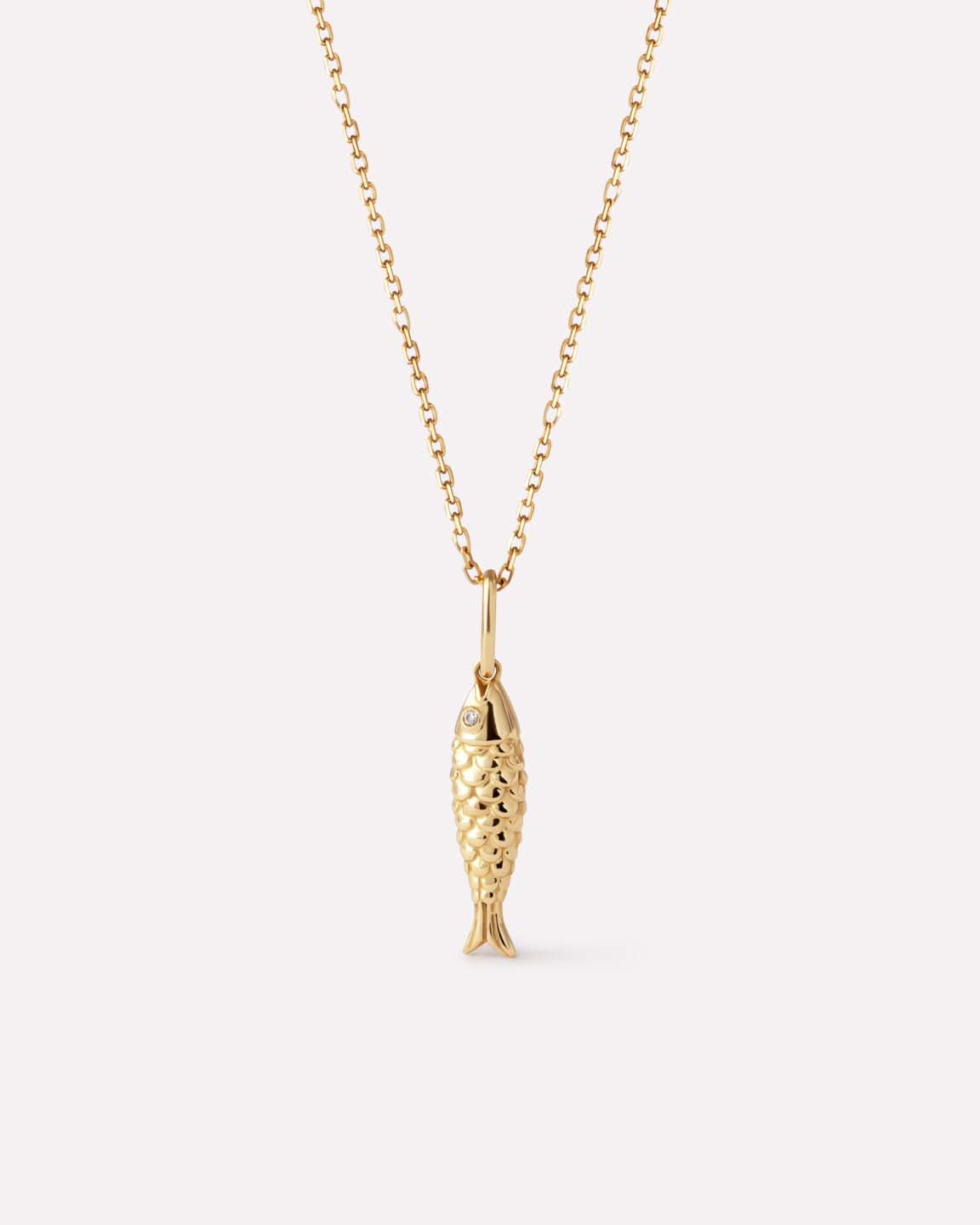 18K gold-plated - Gold Fish Necklace by MAVERA