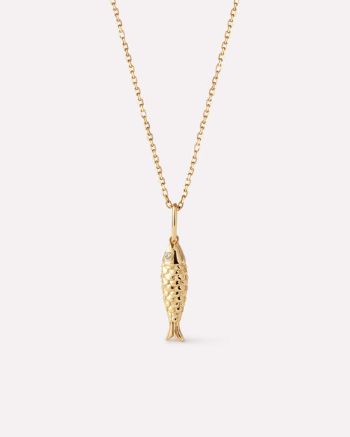 18K gold-plated - Gold Fish Necklace by MAVERA