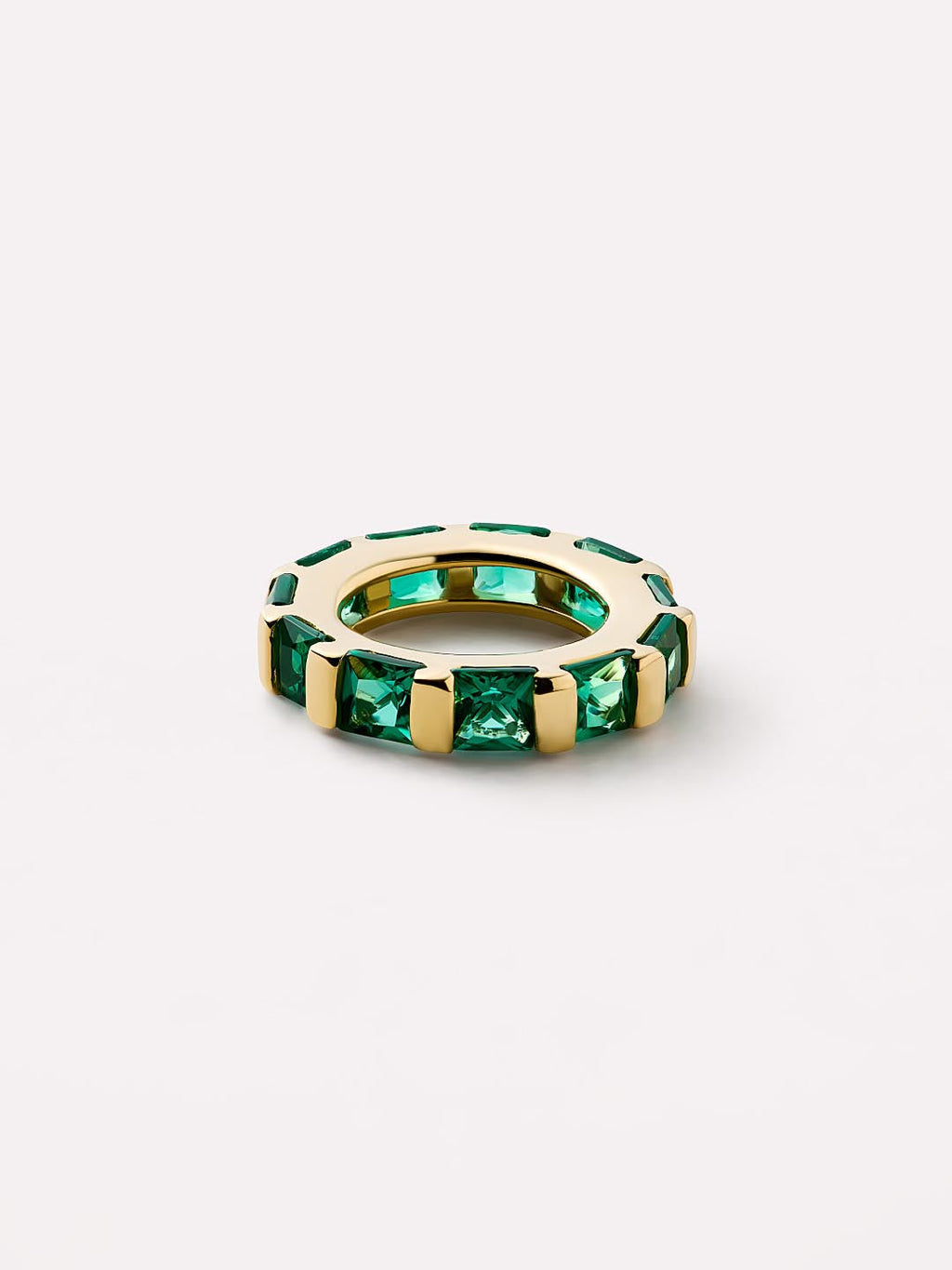 18K gold-plated - Emerald Zeno Charm by MAVERA