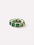 18K gold-plated - Emerald Zeno Charm by MAVERA