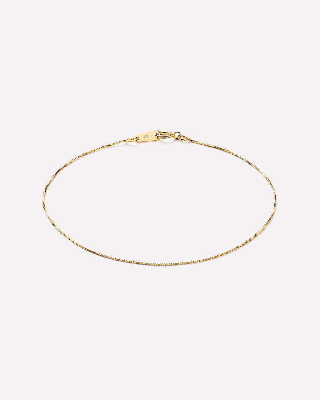 18K gold-plated - Gold Mini Box Chain Bracelet by MAVERA