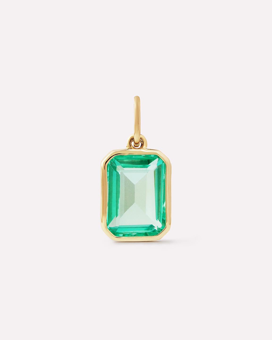 18K gold-plated - Green Sapphire Spritz Charm by MAVERA