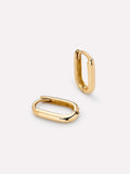 Small Gold Hoop Earrings - Gold Mini Oval Hoops by MAVERA