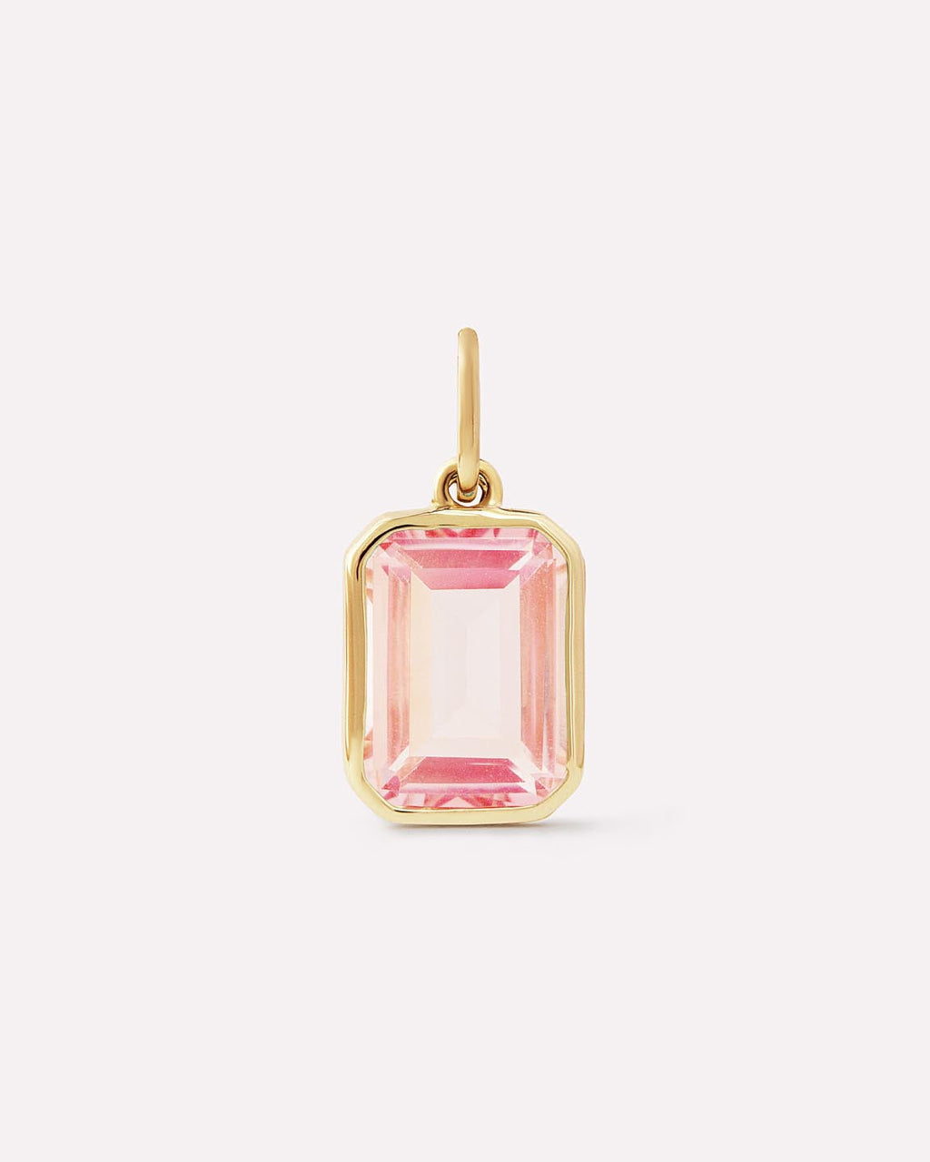 18K gold-plated - Light Pink Sapphire Spritz Charm by MAVERA