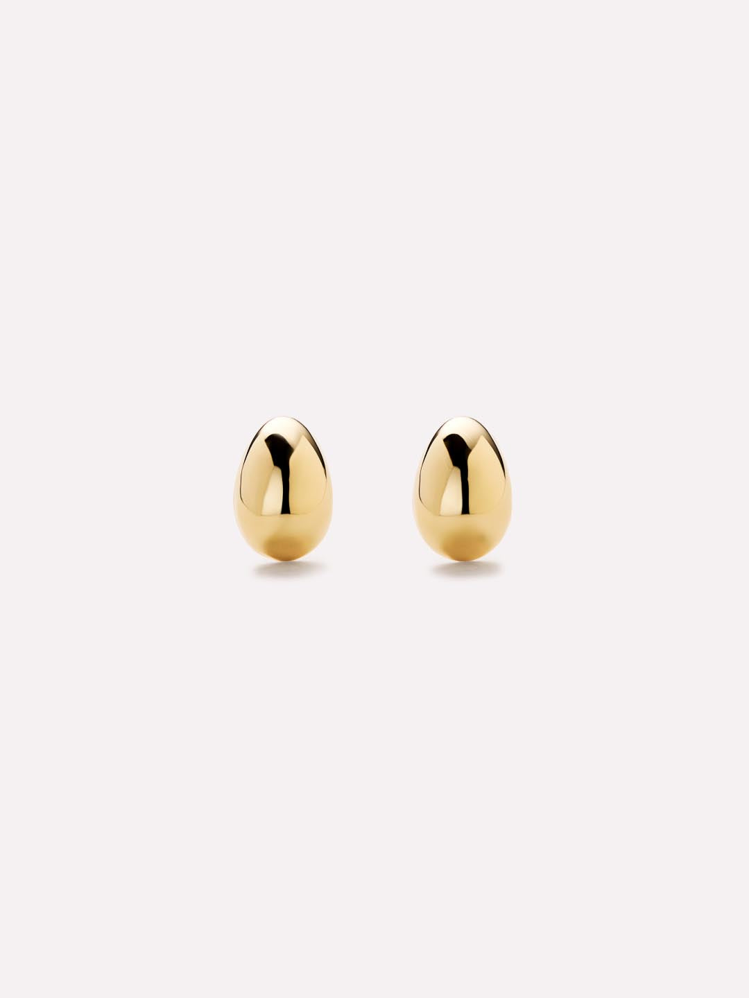 Gold Stud Earrings - Gold Mini Teardrop Studs by MAVERA