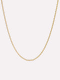 18K gold-plated - Flat Mariner Chain Necklace by MAVERA