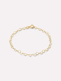 18K gold-plated - Heart Chain Bracelet by MAVERA