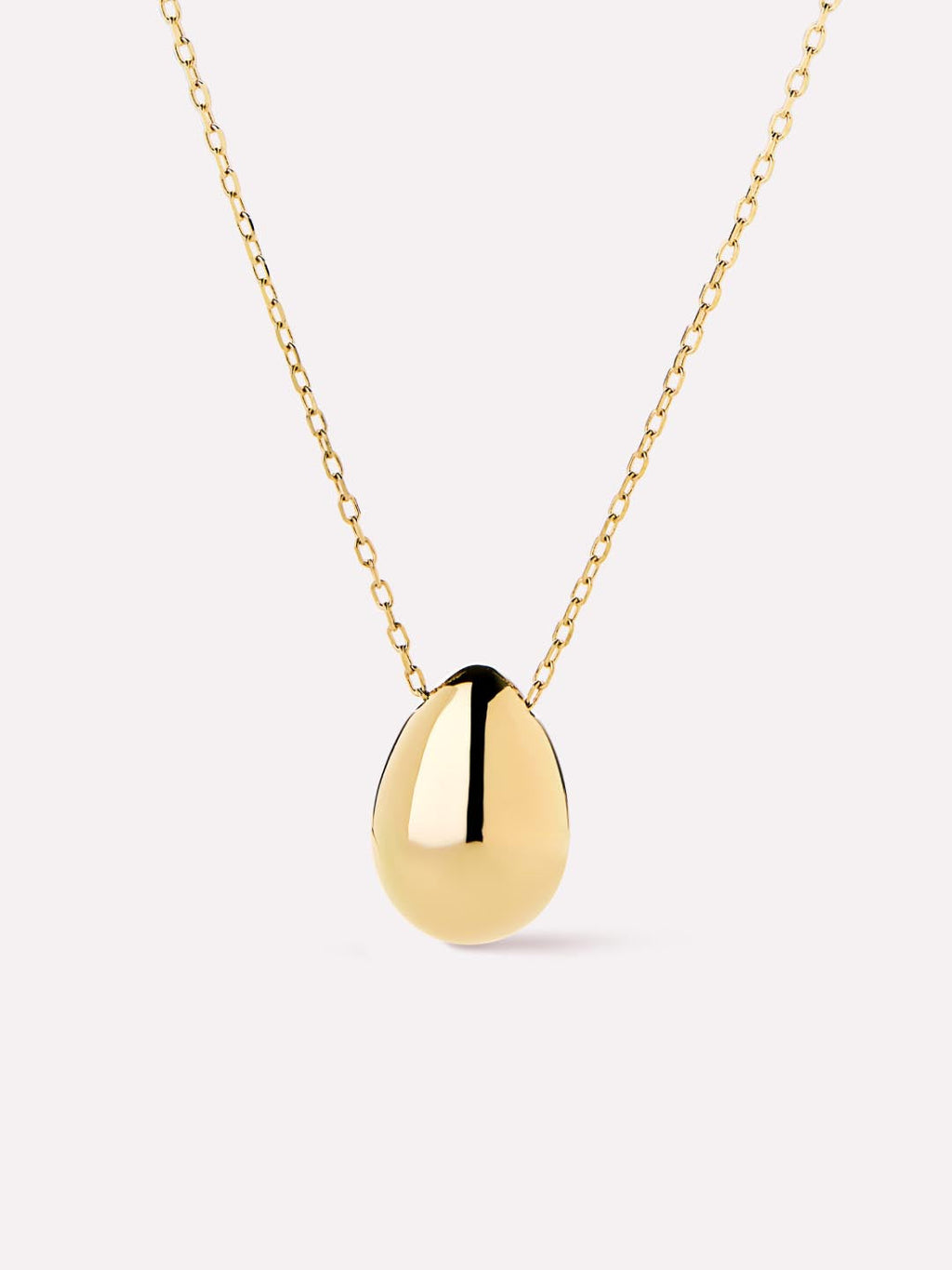 Gold Pendant Necklace - Gold Teardrop Necklace by MAVERA
