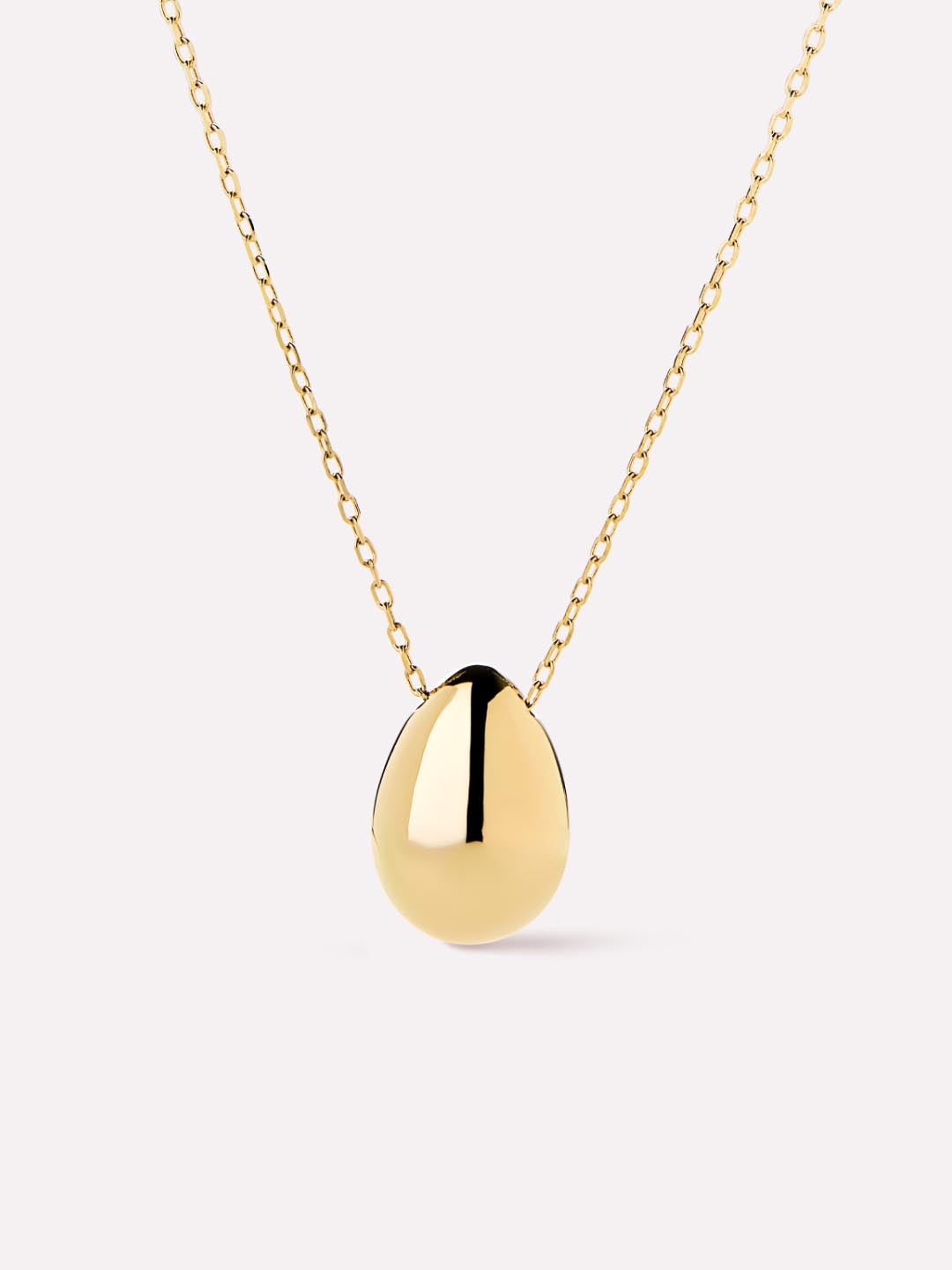 Gold Pendant Necklace - Gold Teardrop Necklace by MAVERA