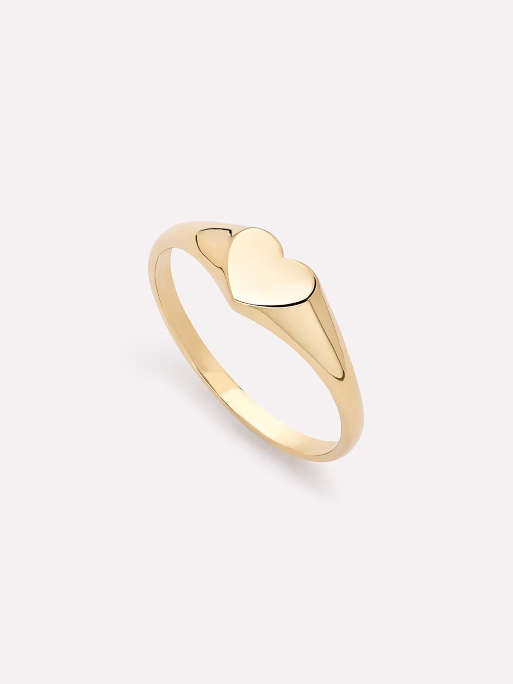 18K gold-plated - Heart Signet Ring by MAVERA