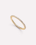 18K gold-plated - Eternity Diamond Ring (1/2 ctw) by MAVERA