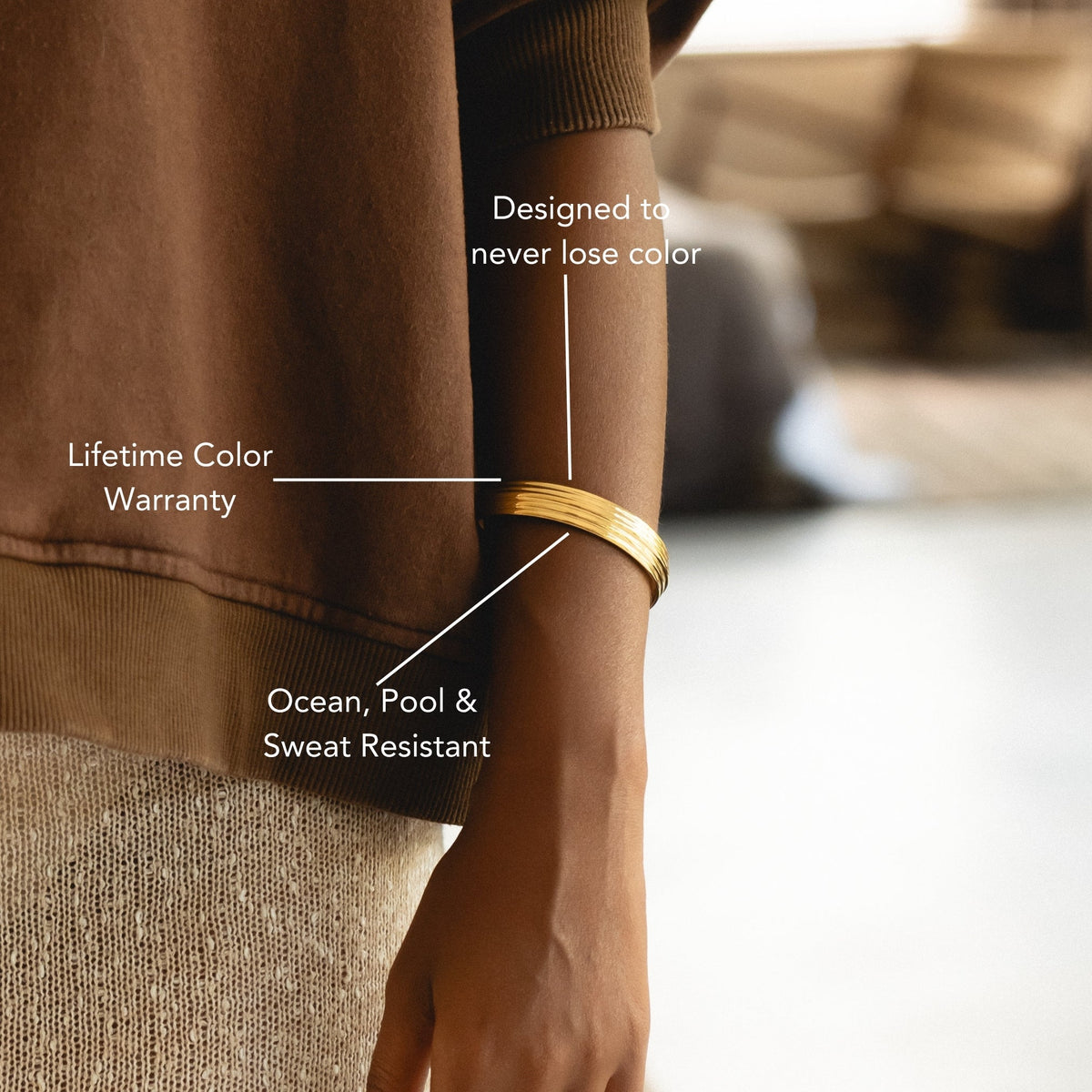 Architectural Gold Cuff