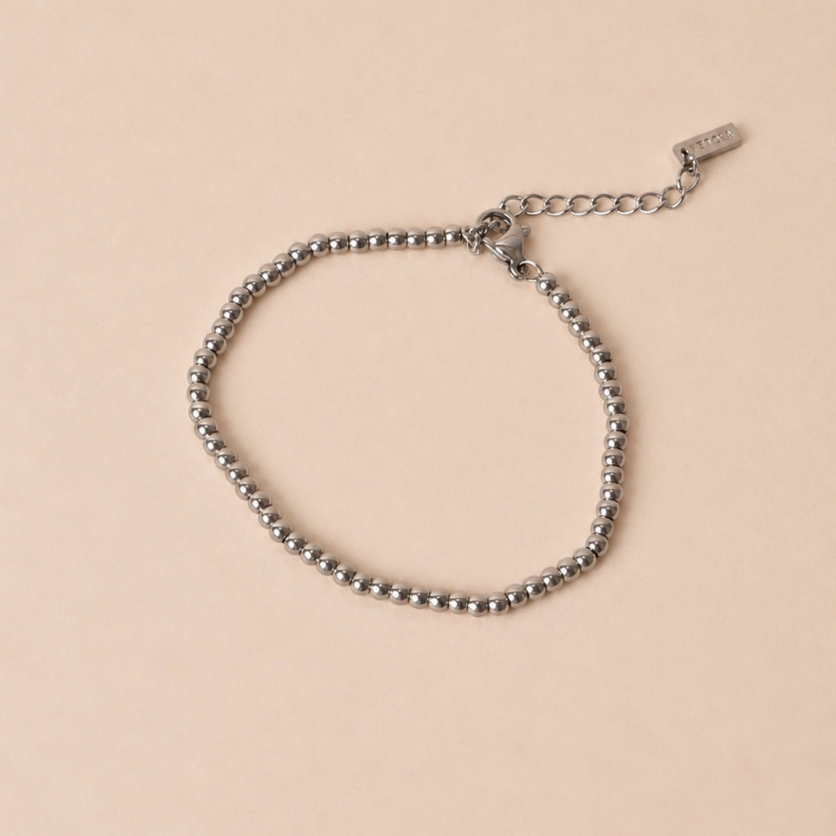Silver Beaded Bracelet