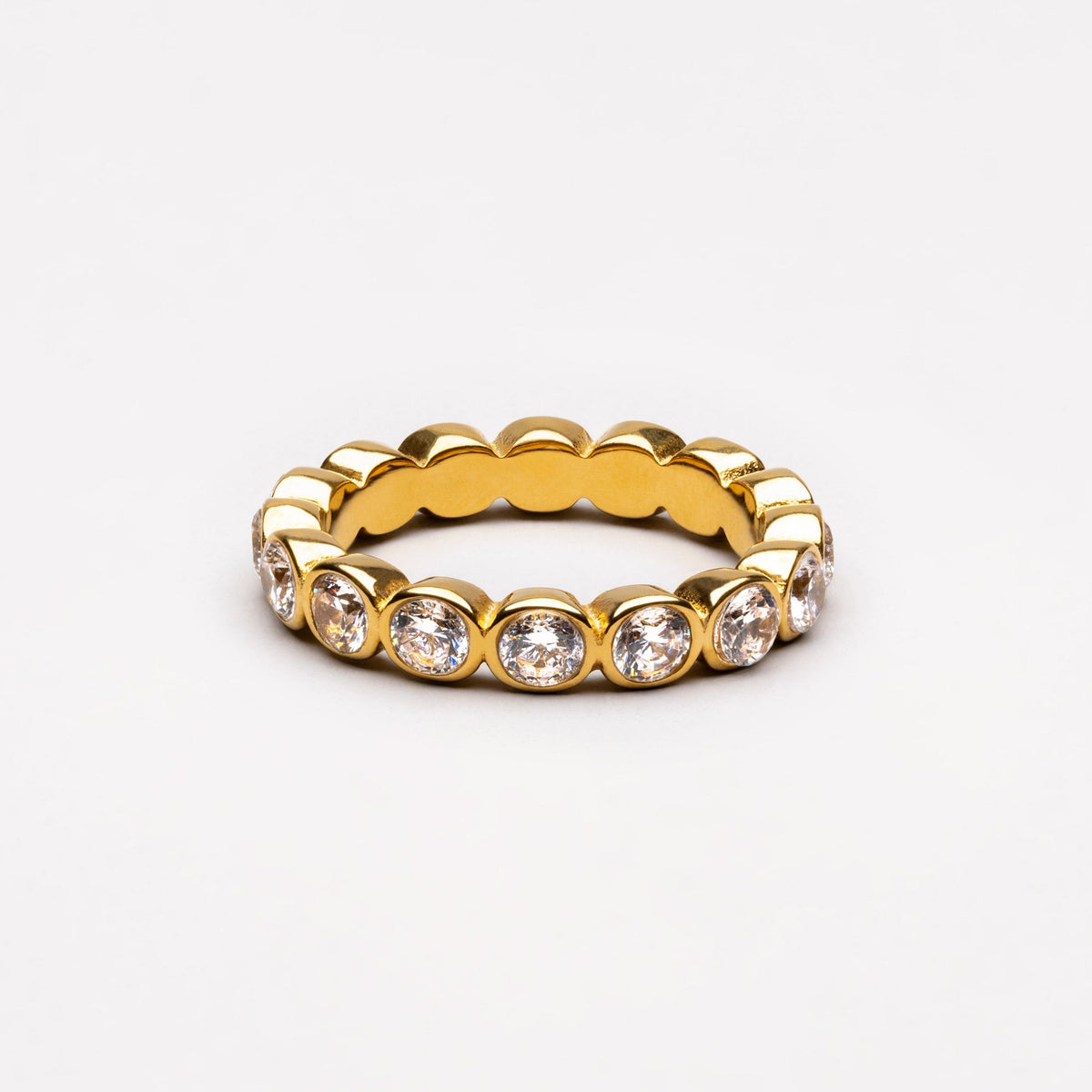 Beaded diamond ring