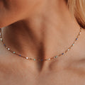 Blue choker