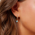 Blue Drop Hoops