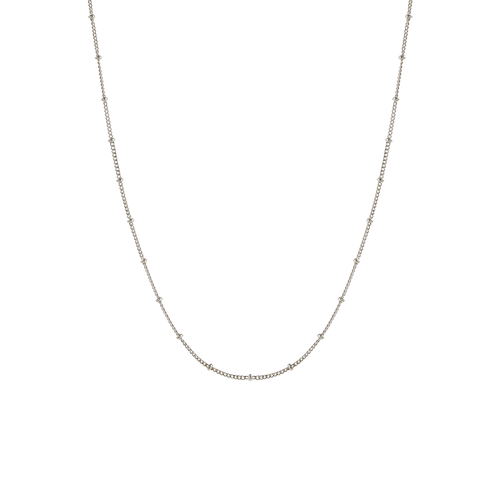 Capri Silver Beaded Choker Background