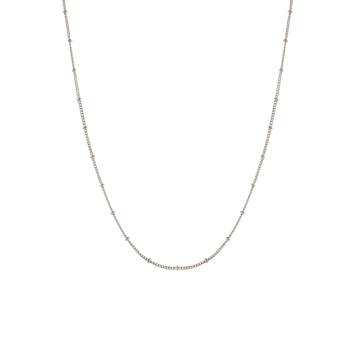 Capri Silver Beaded Choker Background
