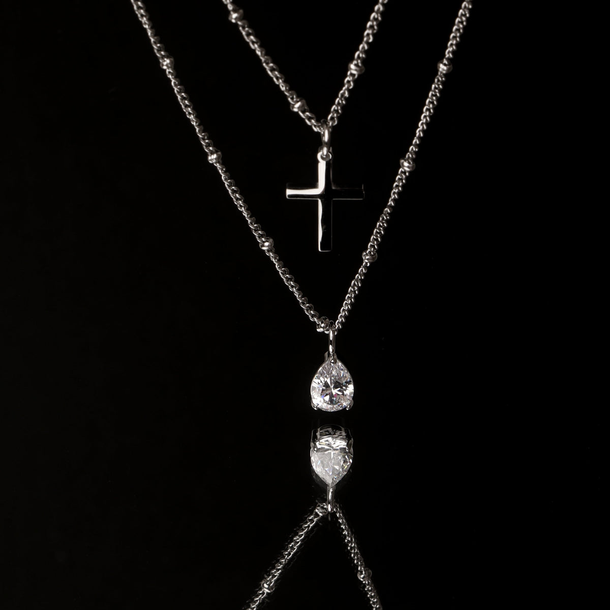 Cross Necklace Silver