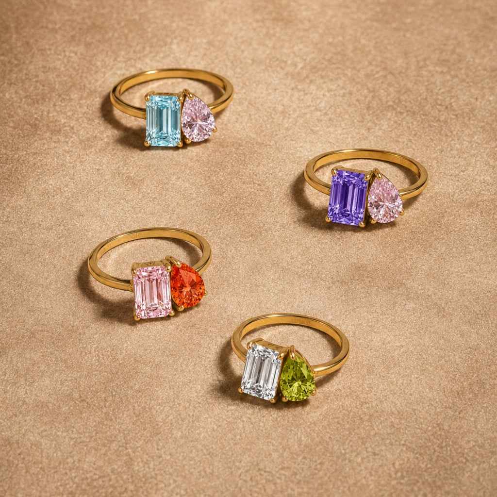 Custom Two Stone Ring